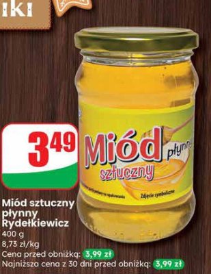 Miód sztuczny płynny  promocja w Dino