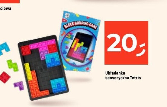 Układanka sensoryczna tetris promocja w Dealz