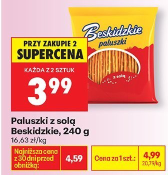 Paluszki z solą promocja w Biedronka