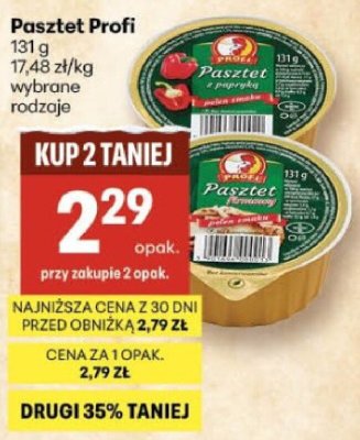 Pasztet Profi wybrane rodzaje promocja w Delikatesy Centrum