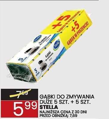 Gąbki do zmywania Stella promocja w Wafelek