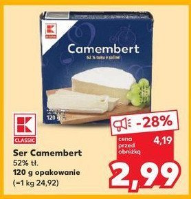 Ser camembert K-classic promocja