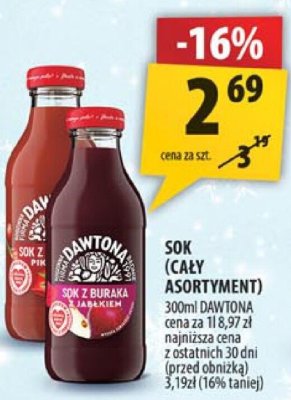 Sok (cały asortyment) Dawtona promocja w Arhelan