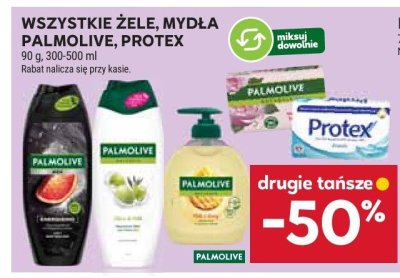Wszystkie żele, mydła Palmolive, Protex 90 g, 300-500 ml promocja w Stokrotka
