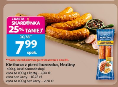 Kiełbasa z piersi kurczaka, Morliny Dział Samoobsługi promocja w Auchan