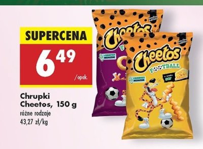 Chrupki o smaku tosta z ketchupem Cheetos football Frito lay cheetos promocja