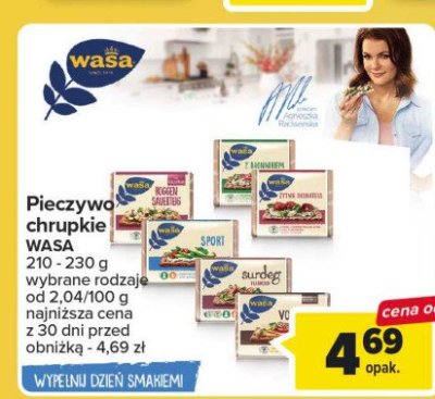 Pieczywo chrupkie żytnie Wasa promocja