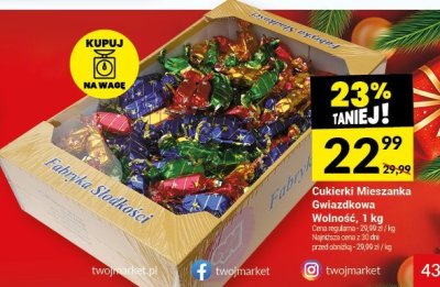 Cukierki Mieszanka Gwiazdkowa Wolność, 1 kg promocja w Twój Market