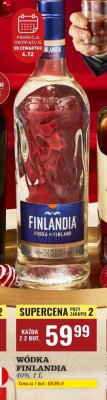 Wódka Finlandia 40%, 1 L promocja w Biedronka