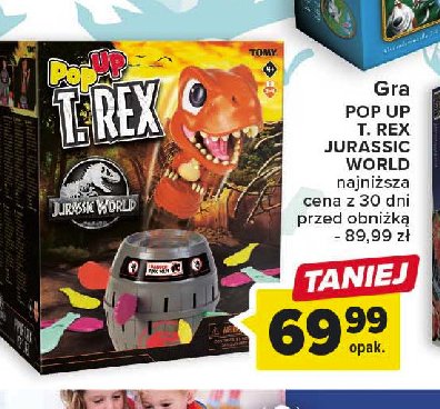 Gra pop up t. rex jurassic world promocja