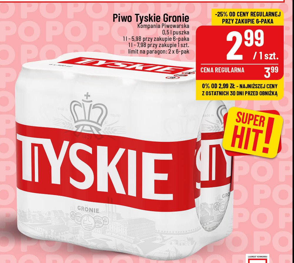 Piwo Tyskie Gronie promocja w POLOmarket