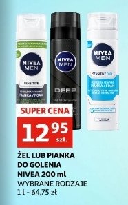 Pianka do golenia natychmiastowa ochrona NIVEA MEN SENSITIVE COOL promocja