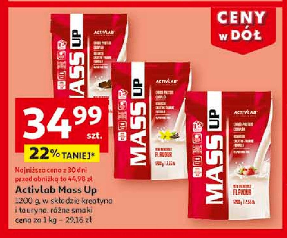 Odżywka mass up wanilia Activlab promocja w Auchan