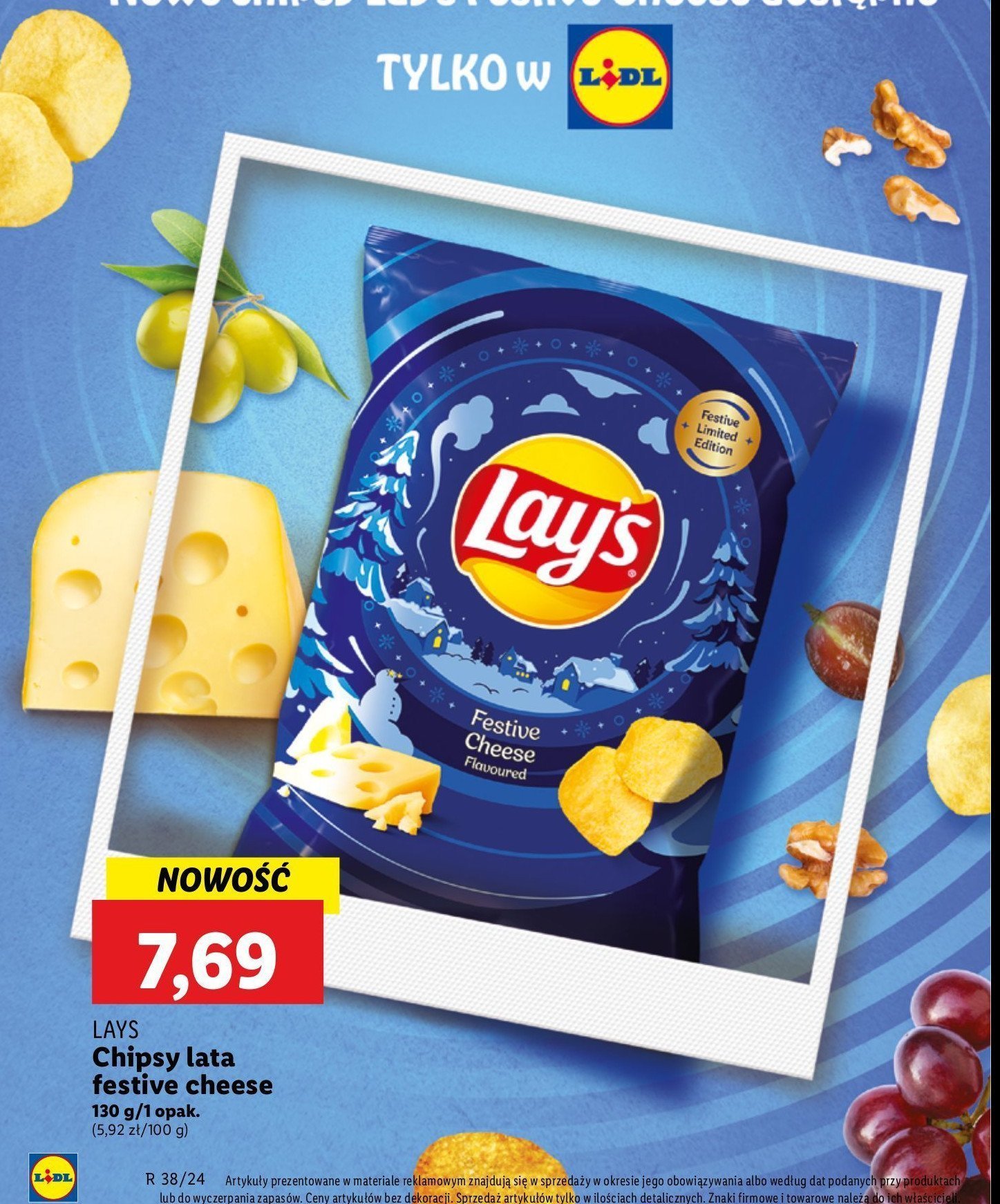 Chipsy festive cheese Lay's Frito lay lay's promocja