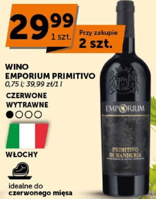 Wino Emporium Primitivo promocja w Groszek