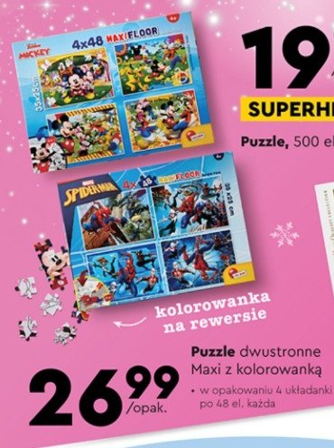 Puzzle maxi spiderman Lisciani giochi promocja