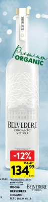 Wódka BELVEDERE ORGANIC 0,7 l promocja w Intermarche
