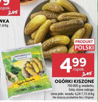 Ogórki kiszone promocja w Stokrotka