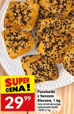 Paszteciki z farszem Kleczew, 1 kg promocja w Twój Market