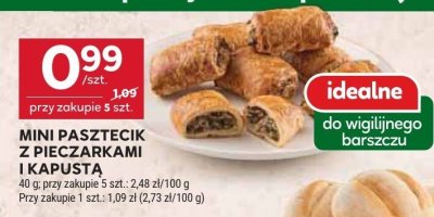 Mini pasztecik z pieczarkami i kapustą 40 g Stokrotka promocja w Stokrotka