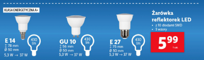Halogen gu10 5.3w promocja