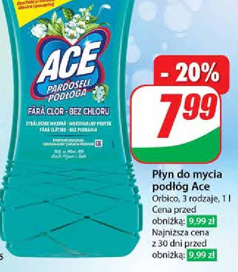 Płyn do podłóg talk i białe piżmo ACE FLOOR promocja