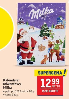 Kalendarz adwentowy Milka promocja w Makro