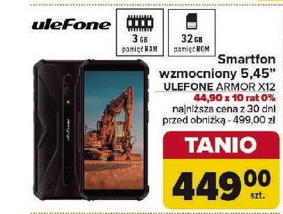 Smartfon x12 Ulefone promocja w Carrefour