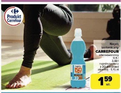 Napój izotoniczny wieloowocowy Carrefour promocja