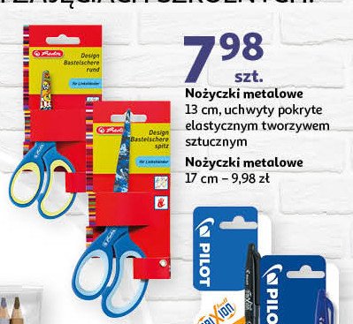 Nożyczki dziecięce zaokrąglone 13 cm Herlitz promocja