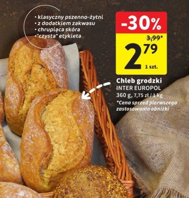 Chleb promocja w Intermarche