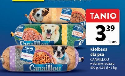 Kiełbasa dla psa CANAILLOU wybrane rodzaje promocja w Intermarche
