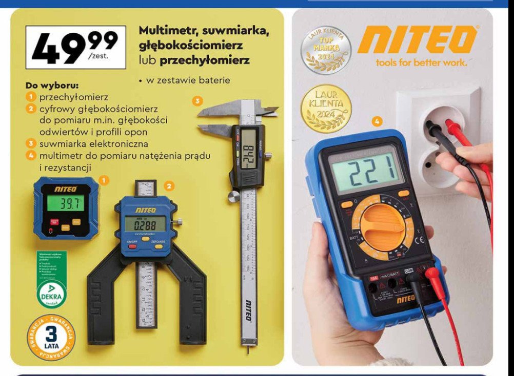 Głębokościomierz cyfrowy Niteo tools promocja