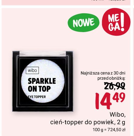 Cień do powiek sparkle on top 01 Wibo promocja