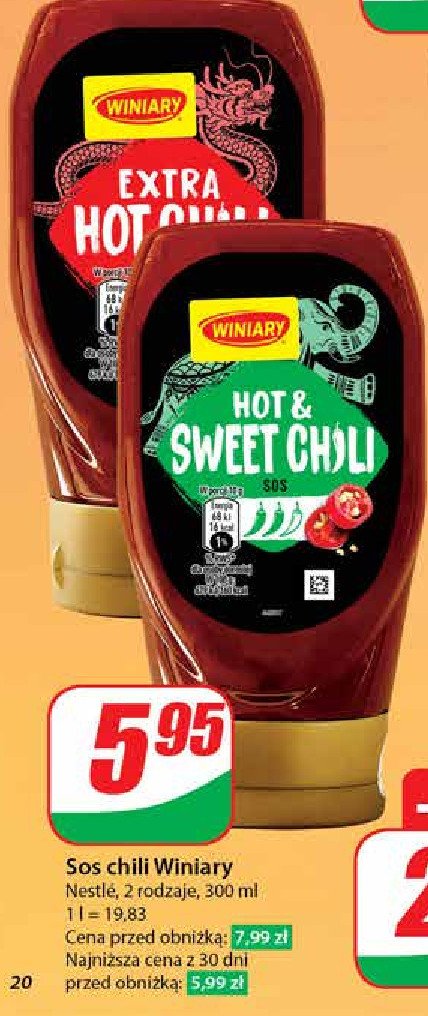 Sos hot & sweet chili Winiary promocja