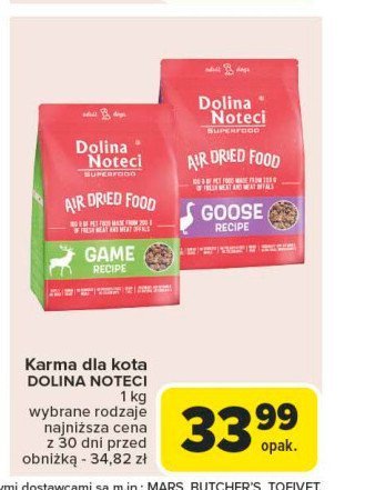 Karma dla psów z dziczyzną DOLINA NOTECI SUPERFOOD promocja w Carrefour