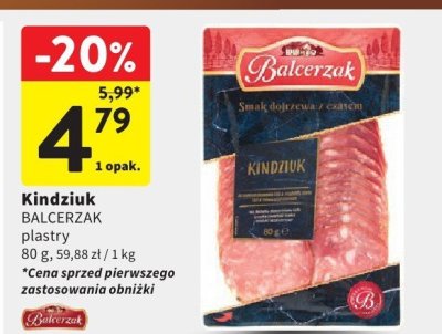 Kindziuk BALCERZAK promocja w Intermarche