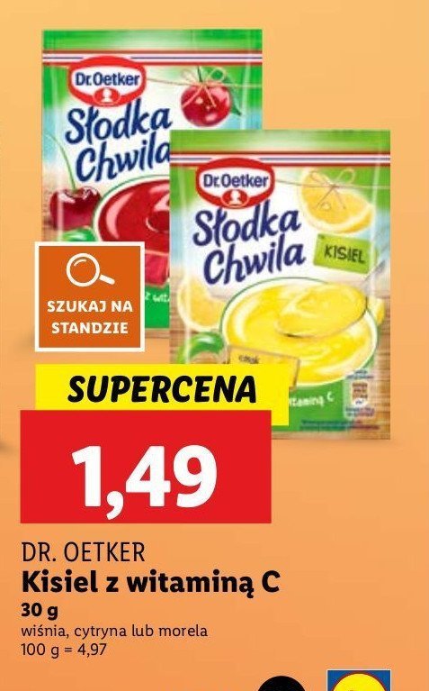 Kisiel cytrynowy Dr. oetker słodka chwila promocja