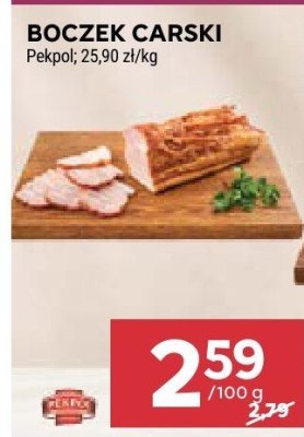 Boczek Carski Pekpol promocja w Stokrotka