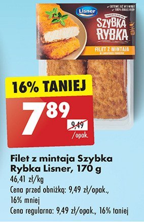 Filety z mintaja w chrupiącej panierce Lisner szybka rybka promocja