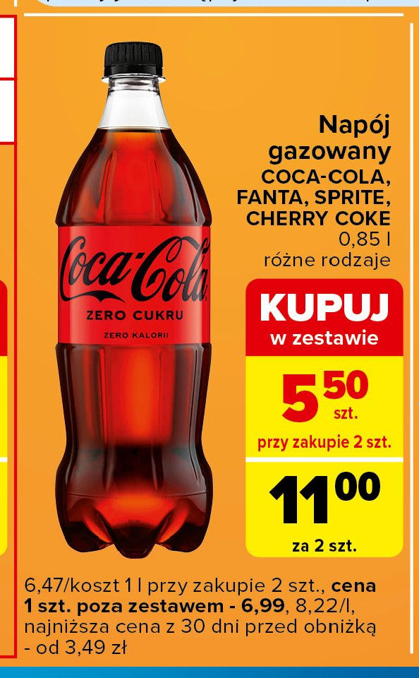 Napój CHERRY COKE promocja