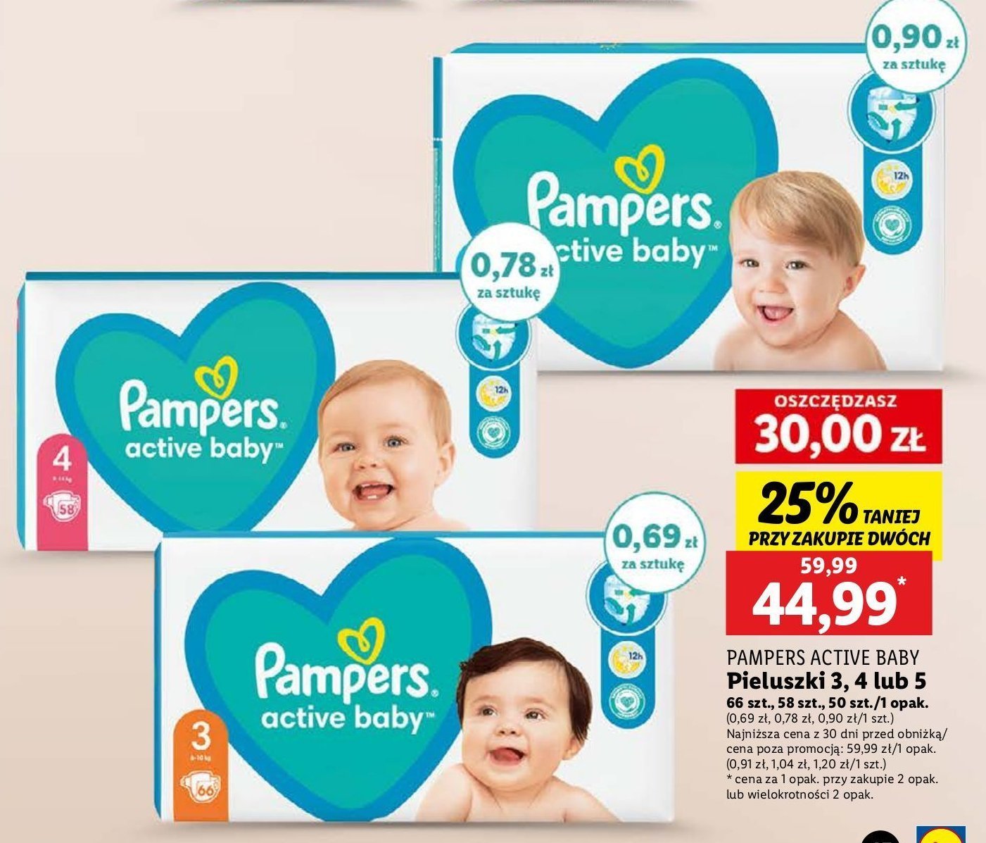 Pieluszki 5 junior Pampers active baby-dry promocja