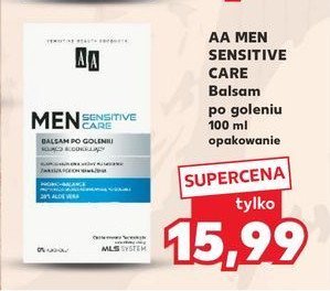 Balsam po goleniu nawilżający do skóry bardzo wrażliwej Aa men sensitive promocja