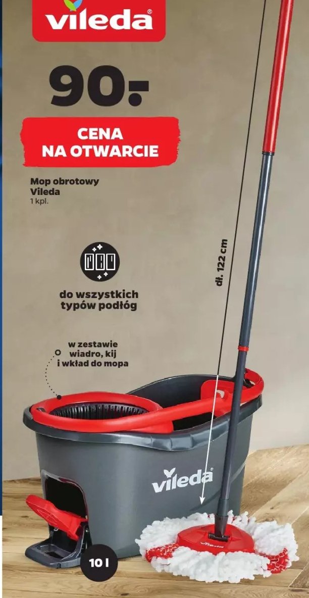 Mop obrotowy z wiadrem Vileda promocja