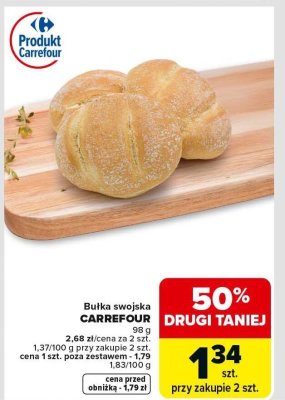 Bułka swojska CARREFOUR promocja w Carrefour