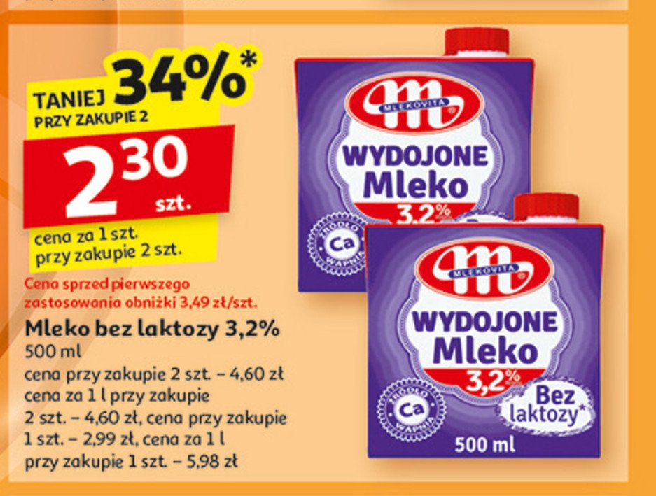 Mleko zagęszczone bez laktozy 3.2% Mlekovita wydojone promocja