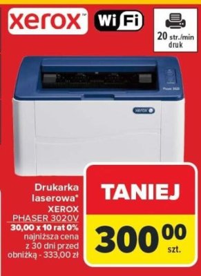 Drukarka laserowa PHASER 3020V_BI XEROX promocja w Carrefour