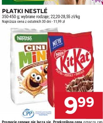 Płatki śniadaniowe minis Cini minis promocja