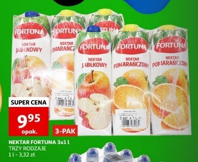 Nektar jabłkowy + nektar pomarańczowy Fortuna promocja w SPAR