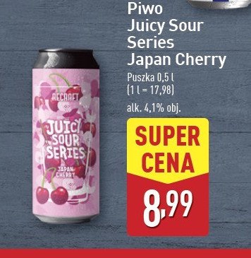 Piwo Recraft juicy sour japan cherry promocja